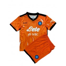 Camisola SSC Napoli Guarda-redes Criança Equipamento Terceiro 2021-2022 Manga Curta